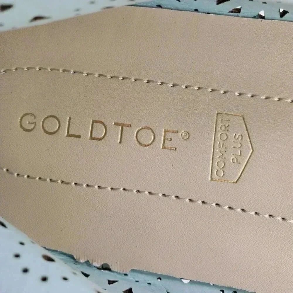 Goldtoe Comfort Plus Memory Foam Slip On Women's Bow Tie Flats Pumps New 7.5/9